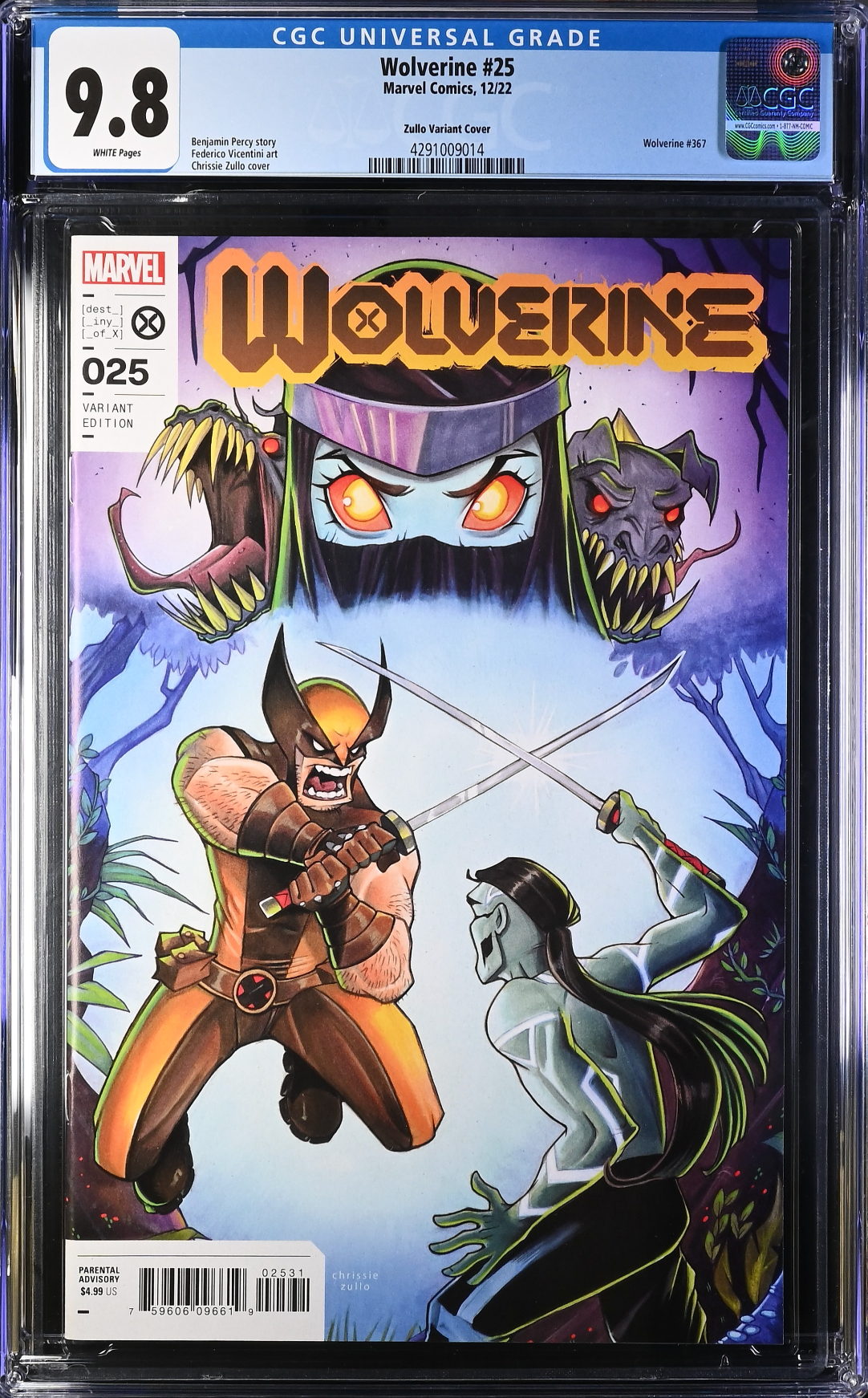Wolverine #25 Zullo Variant CGC 9.8