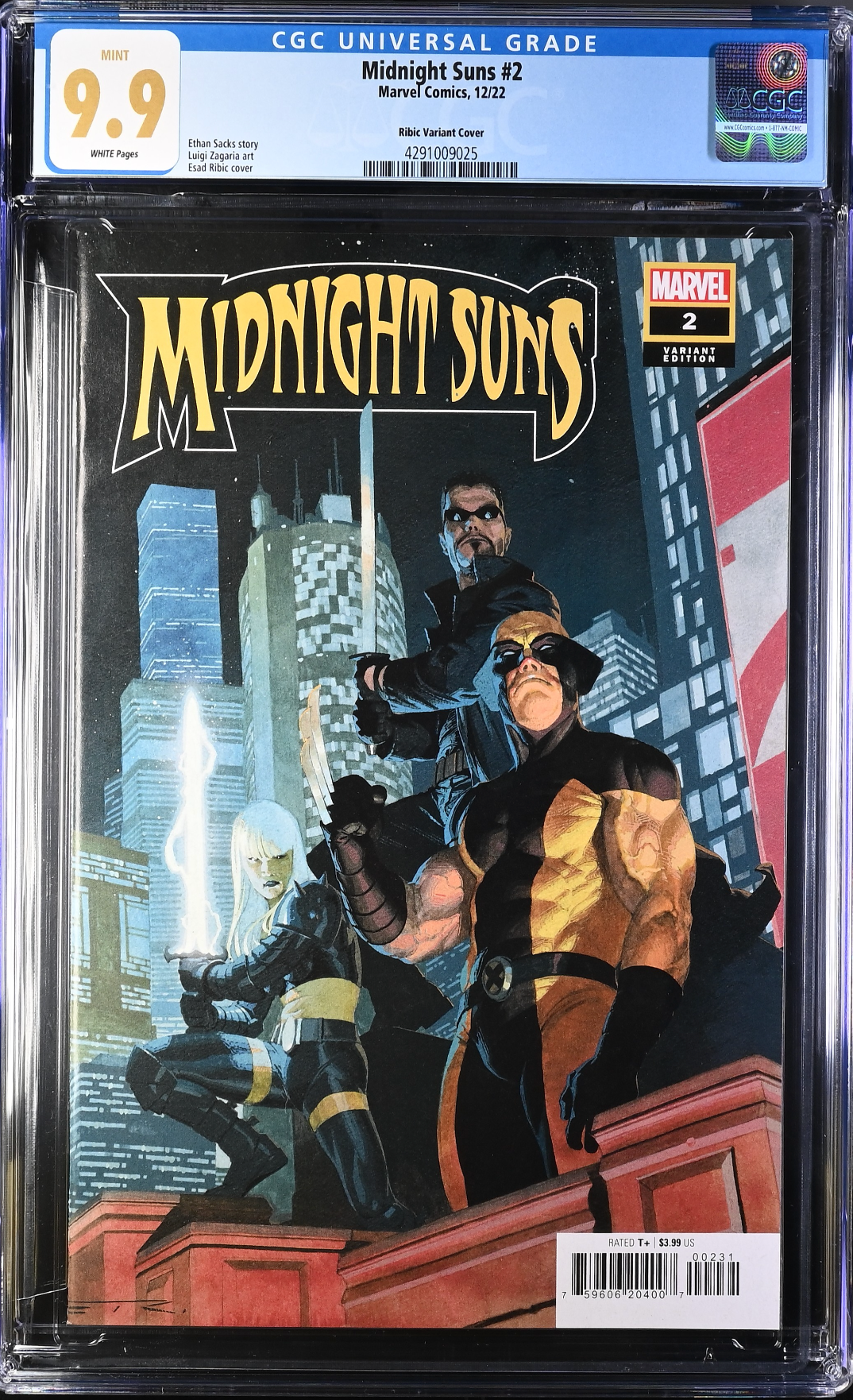 Midnight Suns #2 Ribic 1:25 Retailer Incentive Variant CGC 9.9