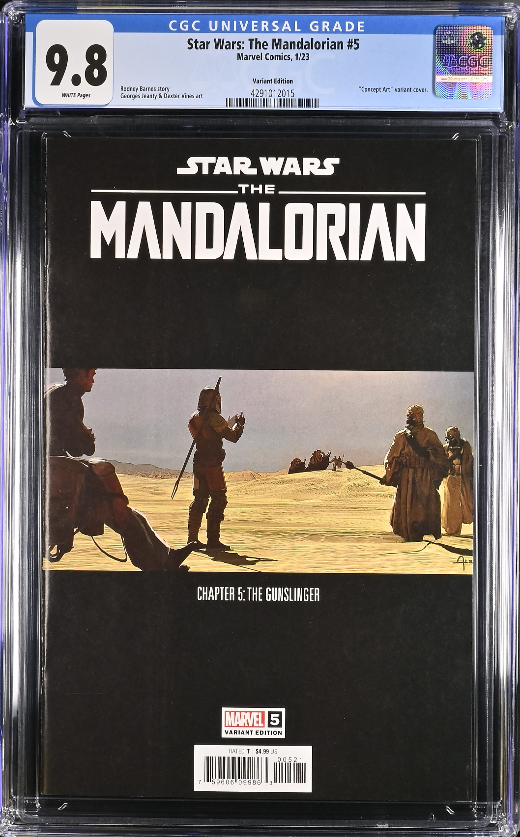 Star Wars: The Mandalorian #5 Concept Art Variant CGC 9.8