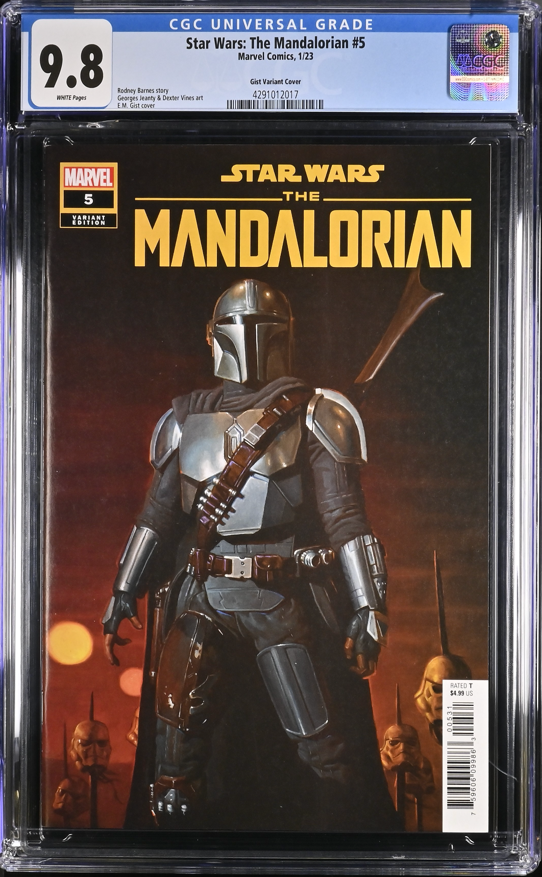 Star Wars: The Mandalorian #5 Gist 1:50 Retailer Incentive Variant CGC 9.8