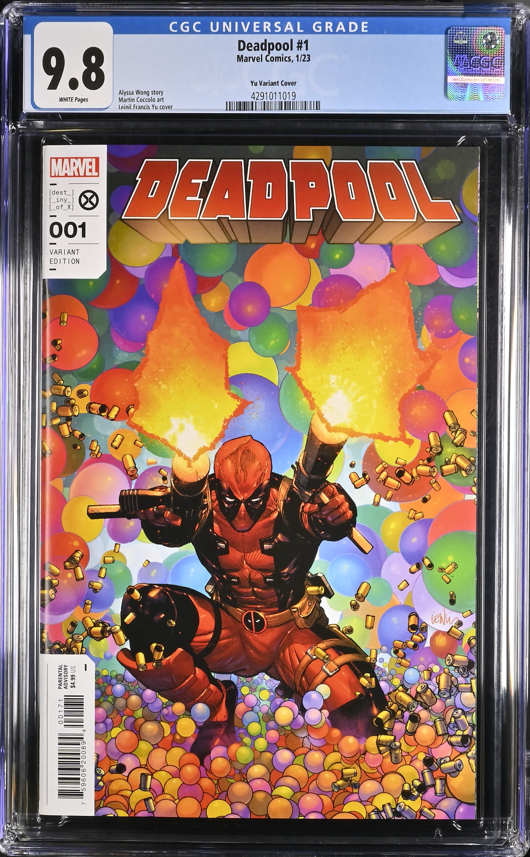 Deadpool #1 Yu 1:25 Retailer Incentive Variant CGC 9.8