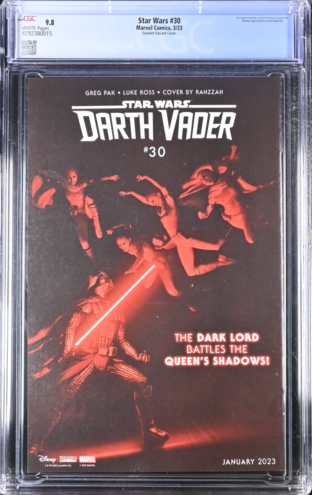 Star Wars #30 Genolet 1:10 Retailer Incentive Variant CGC 9.8