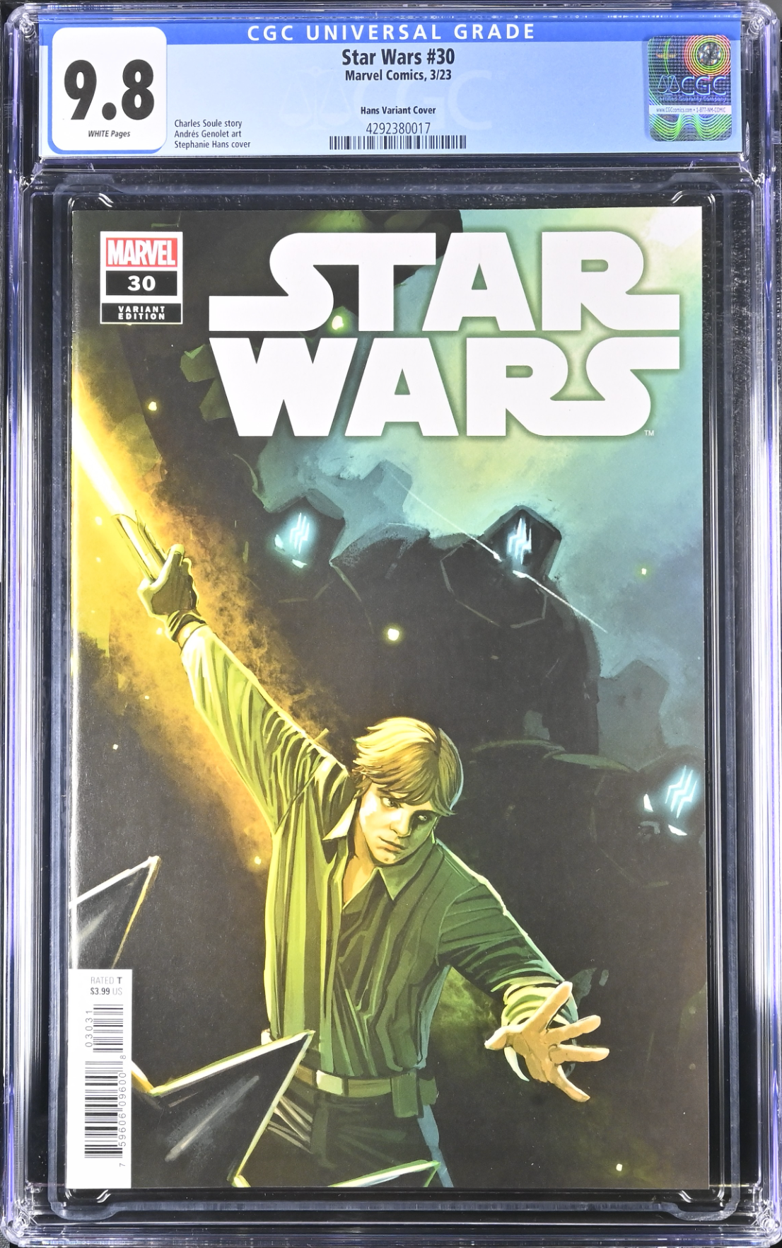 Star Wars #30 Hans 1:25 Retailer Incentive Variant CGC 9.8