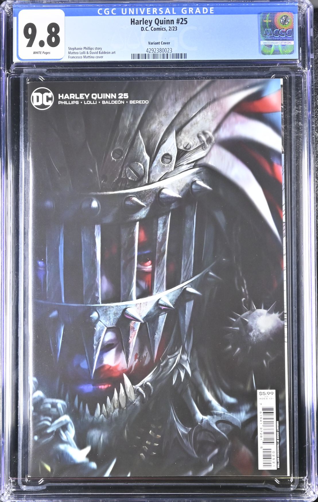 Harley Quinn #25 Mattina Variant CGC 9.8