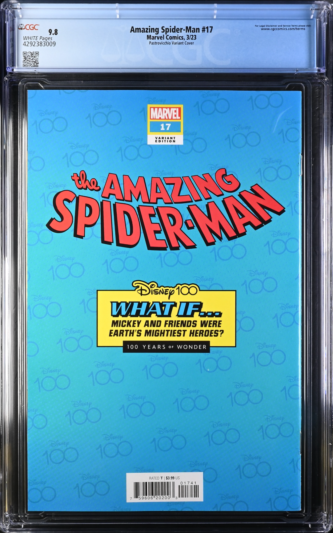 Amazing Spider-Man #17 Disney 100 Variant CGC 9.8