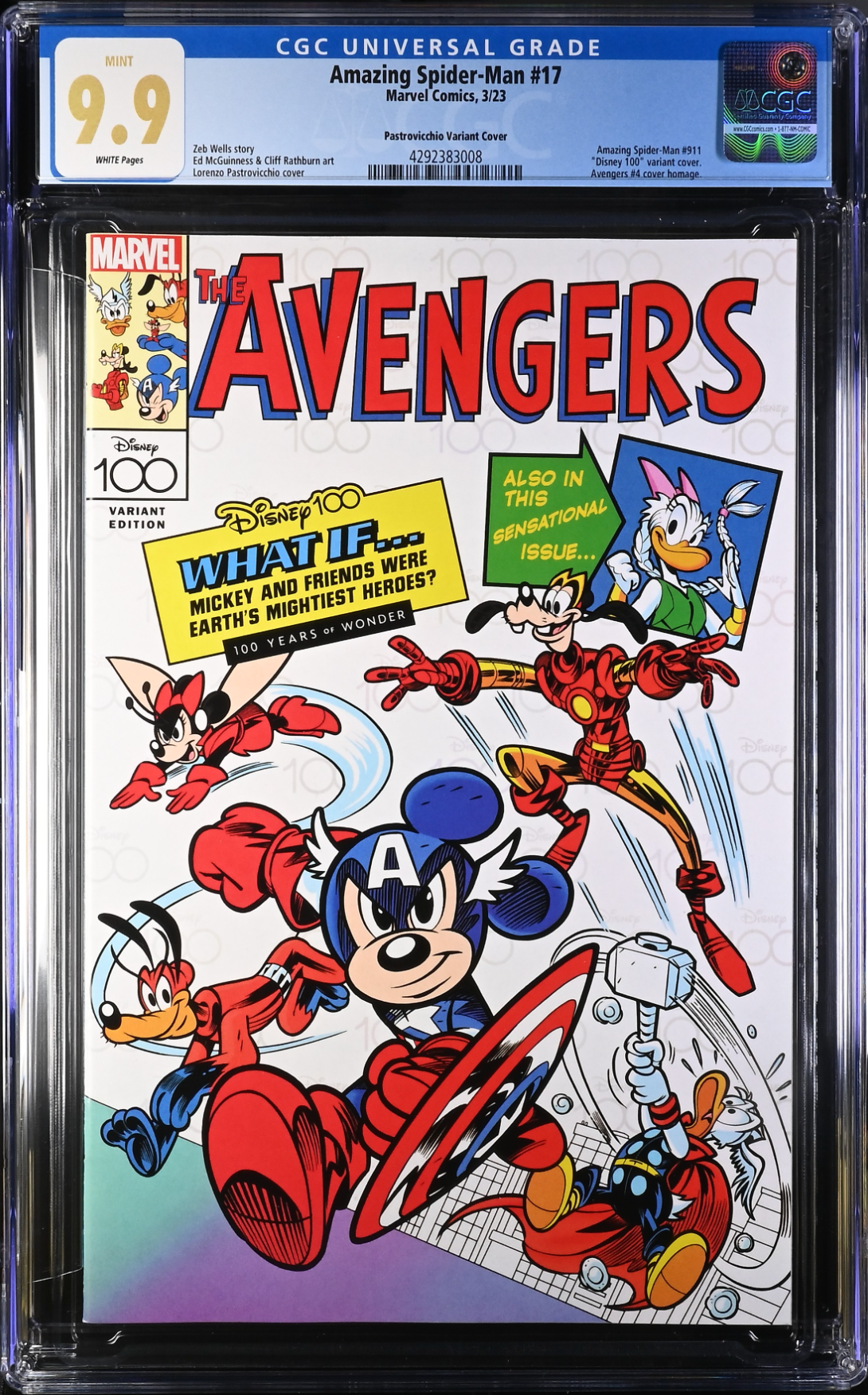 Amazing Spider-Man #17 Disney 100 Variant CGC 9.9