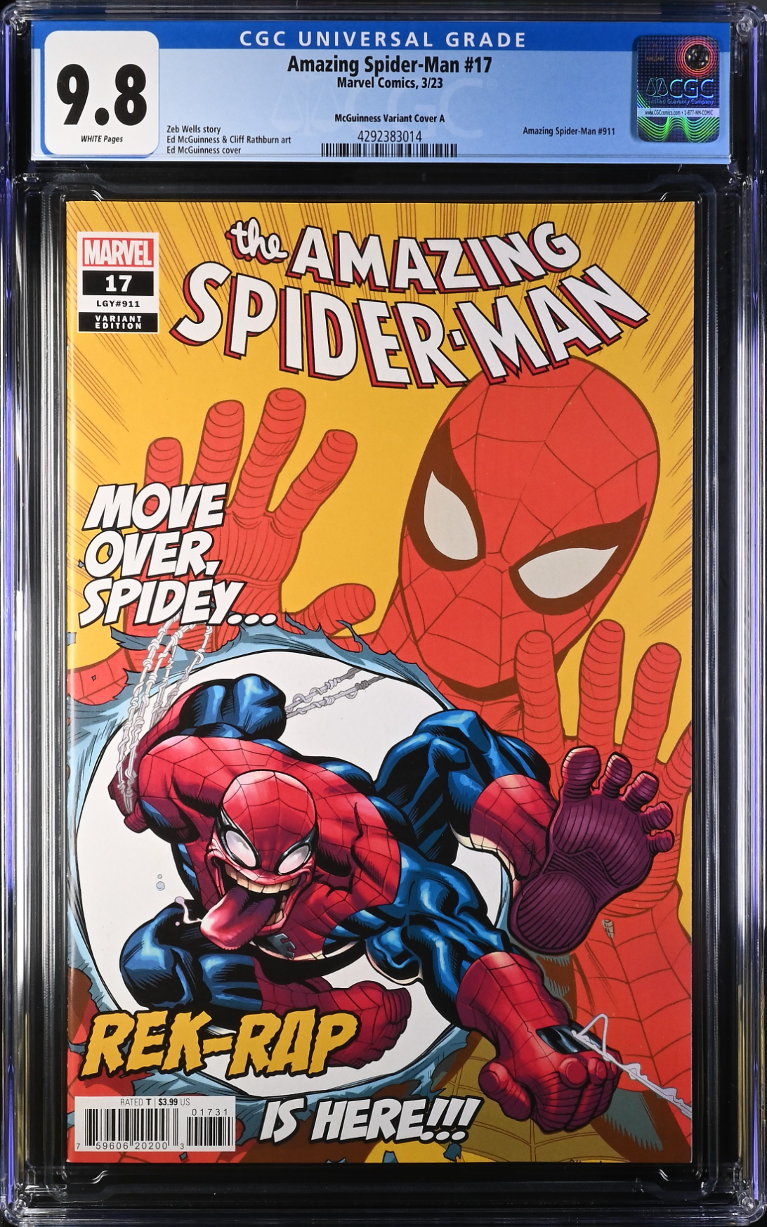 Amazing Spider-Man #17 McGuinness 1:25 Retailer Incentive Variant CGC 9.8