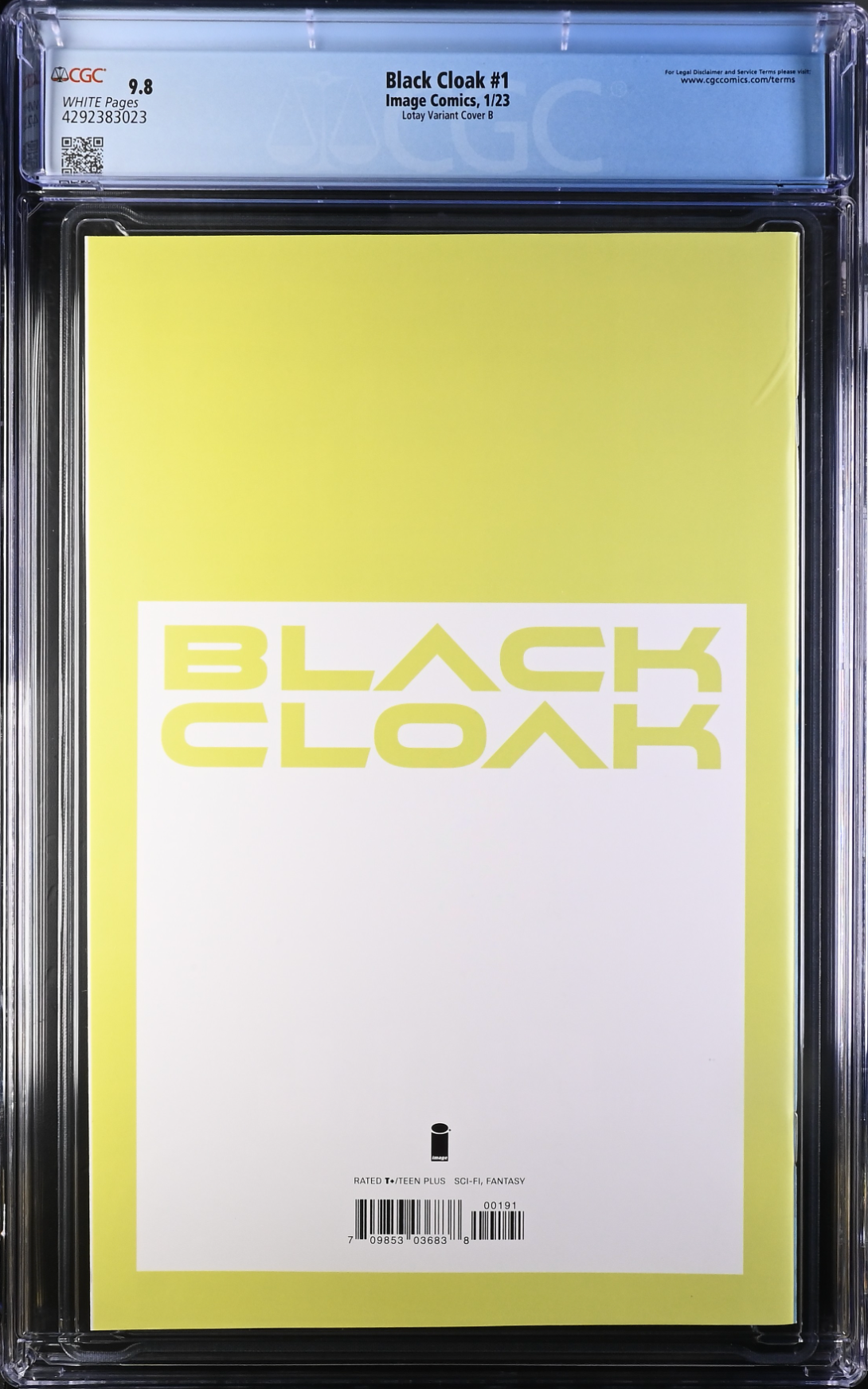 Black Cloak #1 Lotay 1:50 Retailer Incentive Variant CGC 9.8