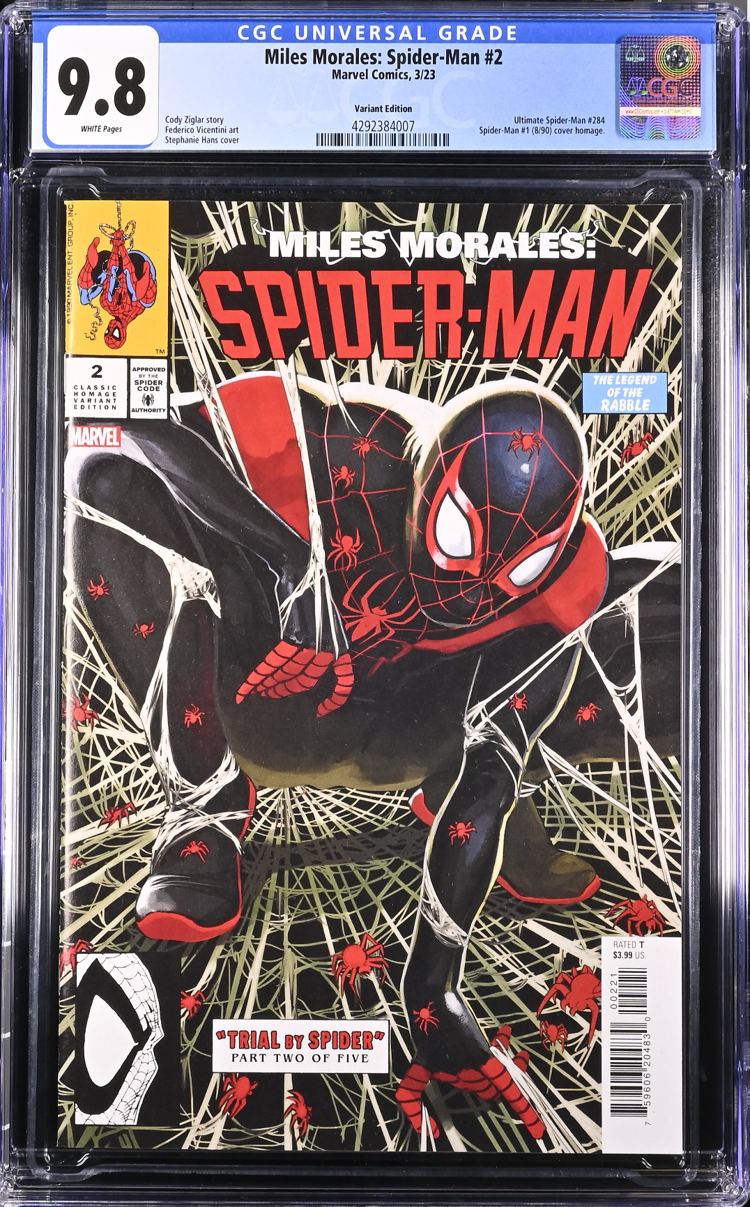 Miles Morales: Spider-Man #2 Hans Homage Variant CGC 9.8