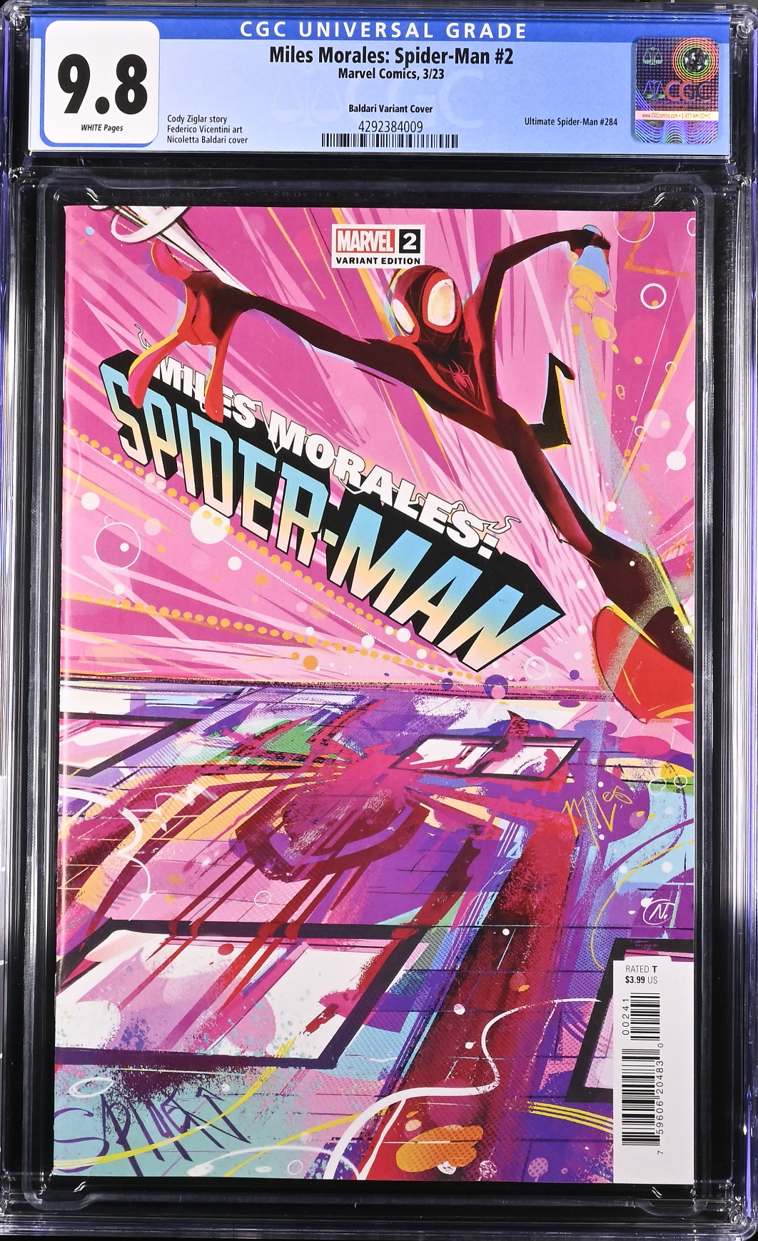 Miles Morales: Spider-Man #2 Graffiti Variant CGC 9.8
