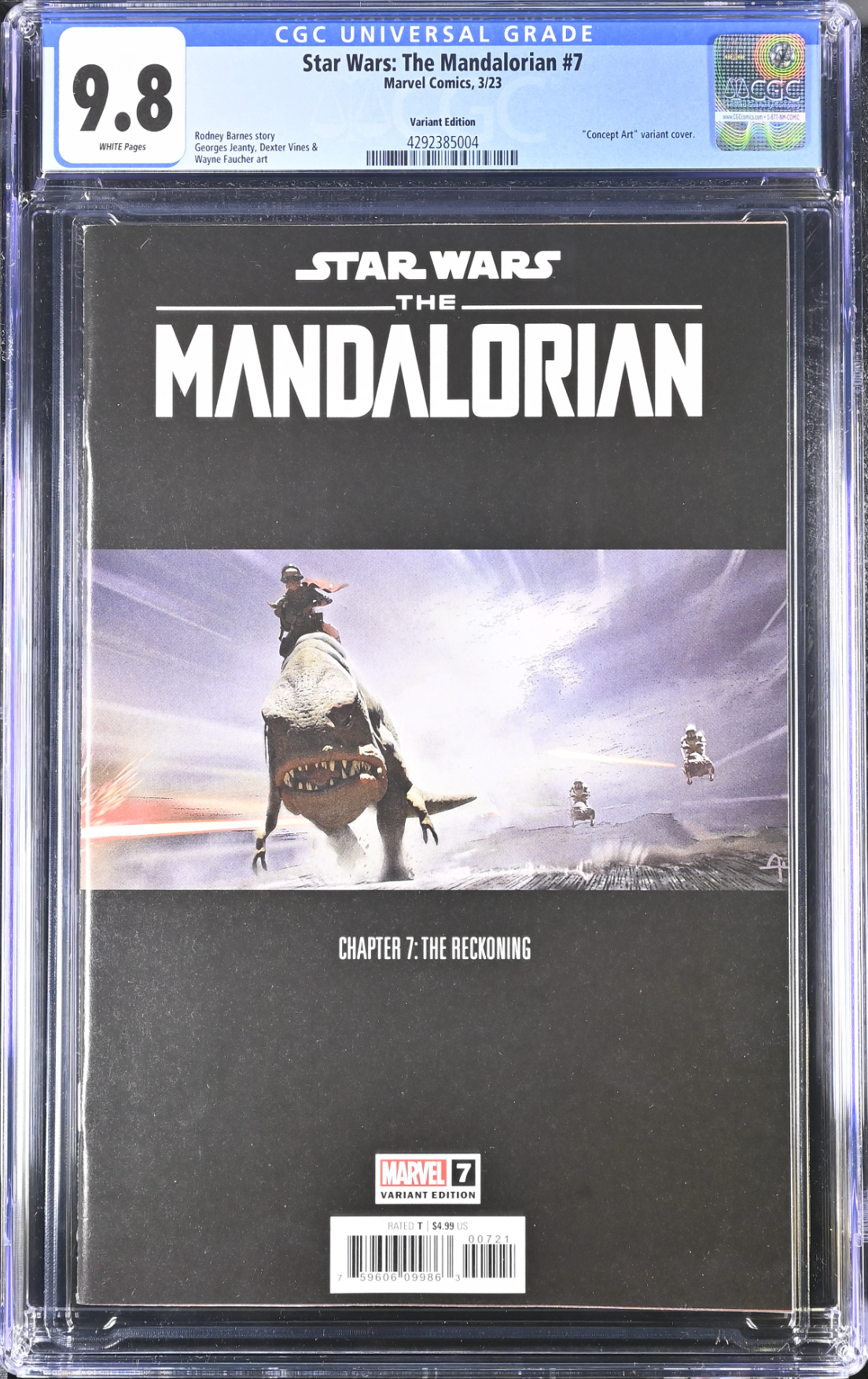 Star Wars: The Mandalorian #7 Concept Art Variant CGC 9.8