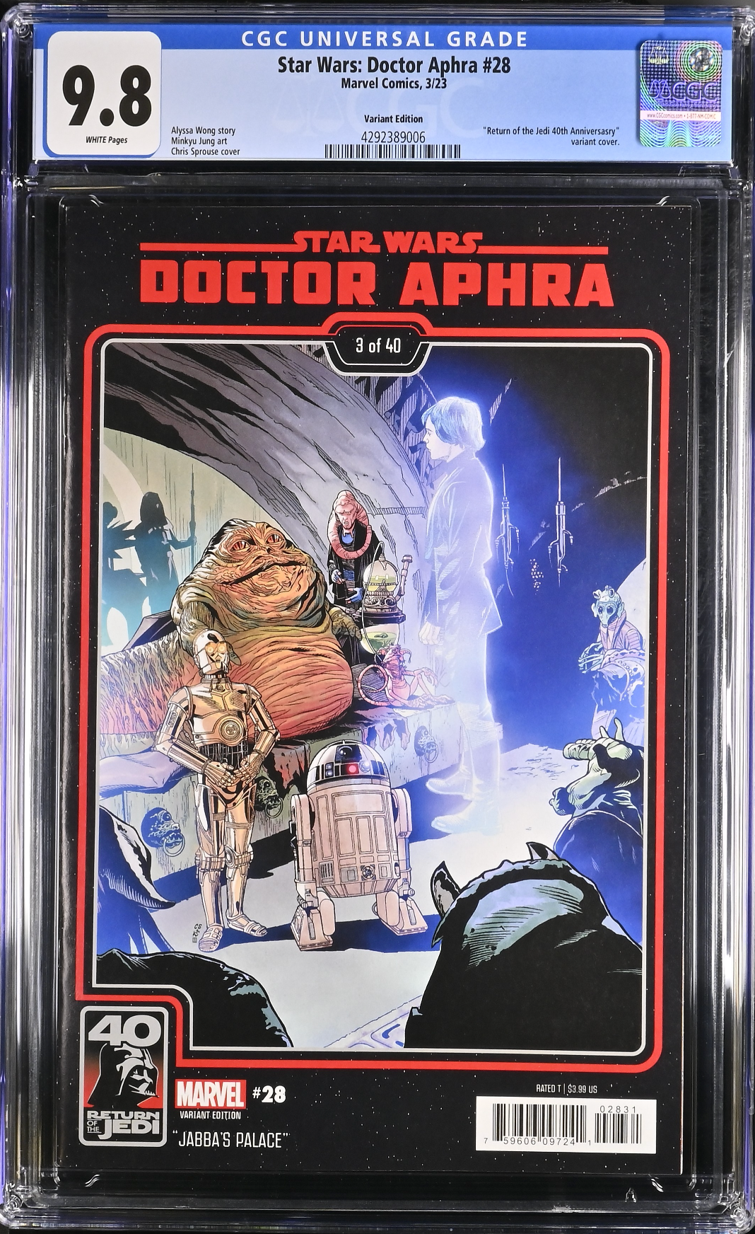 Star Wars: Doctor Aphra #28 Sprouse Variant CGC 9.8