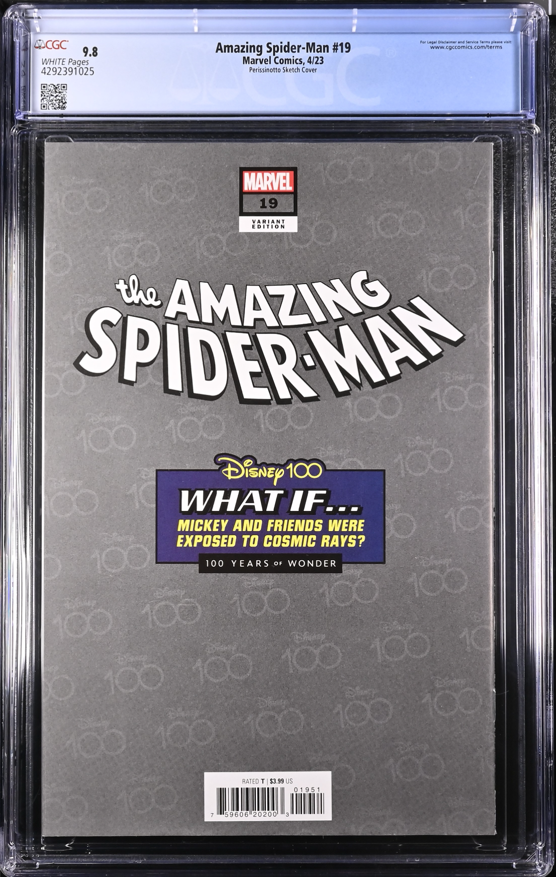Amazing Spider-Man #19 Disney 1:100 Retailer Incentive Variant CGC 9.8