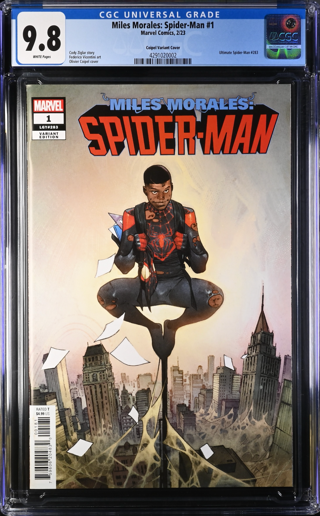 Miles Morales: Spider-Man #1 Coipel Variant CGC 9.8