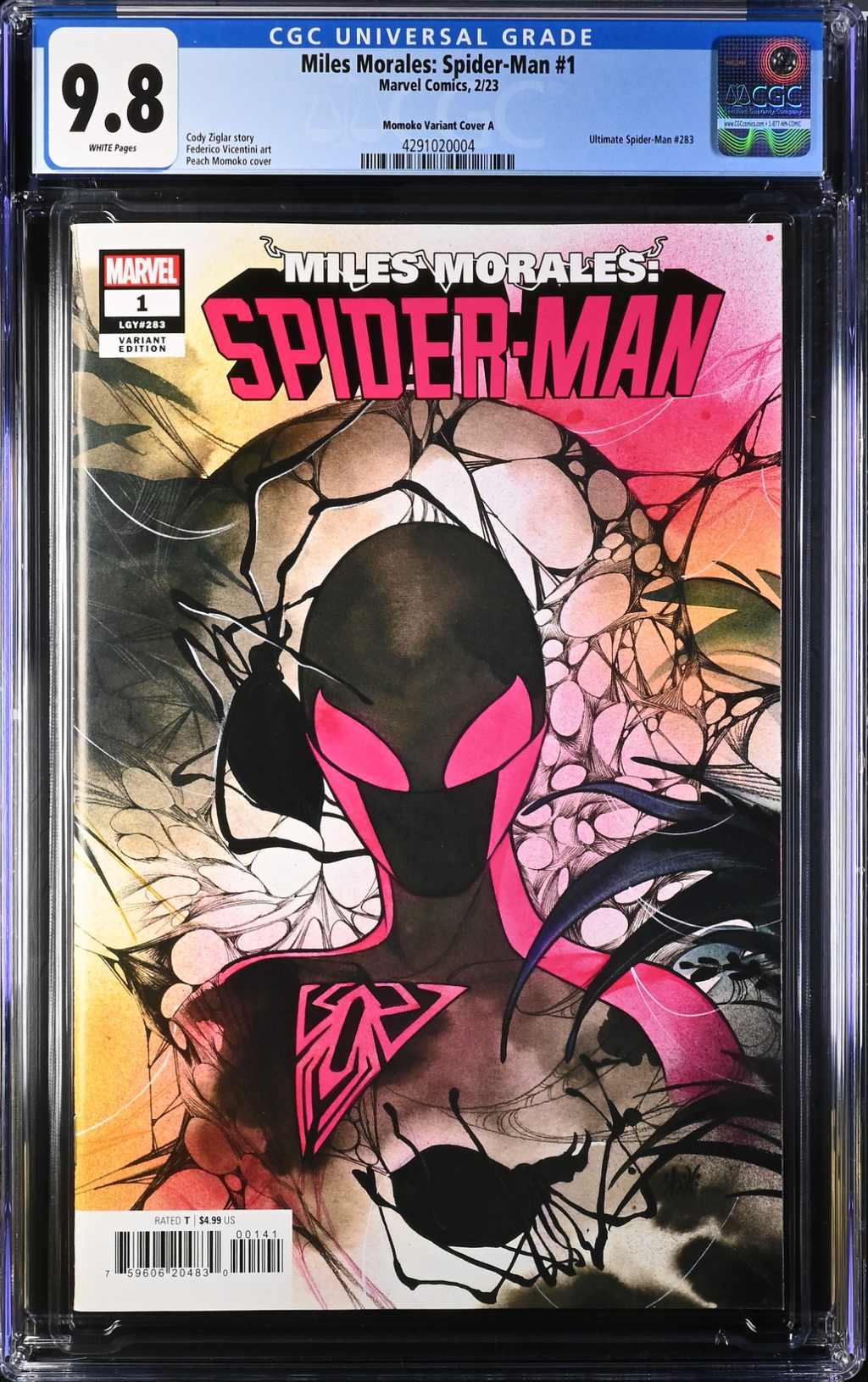 MILES MORALES SPIDER-MAN #39 PEACH MOMOKO 616 Virgin Variant – The