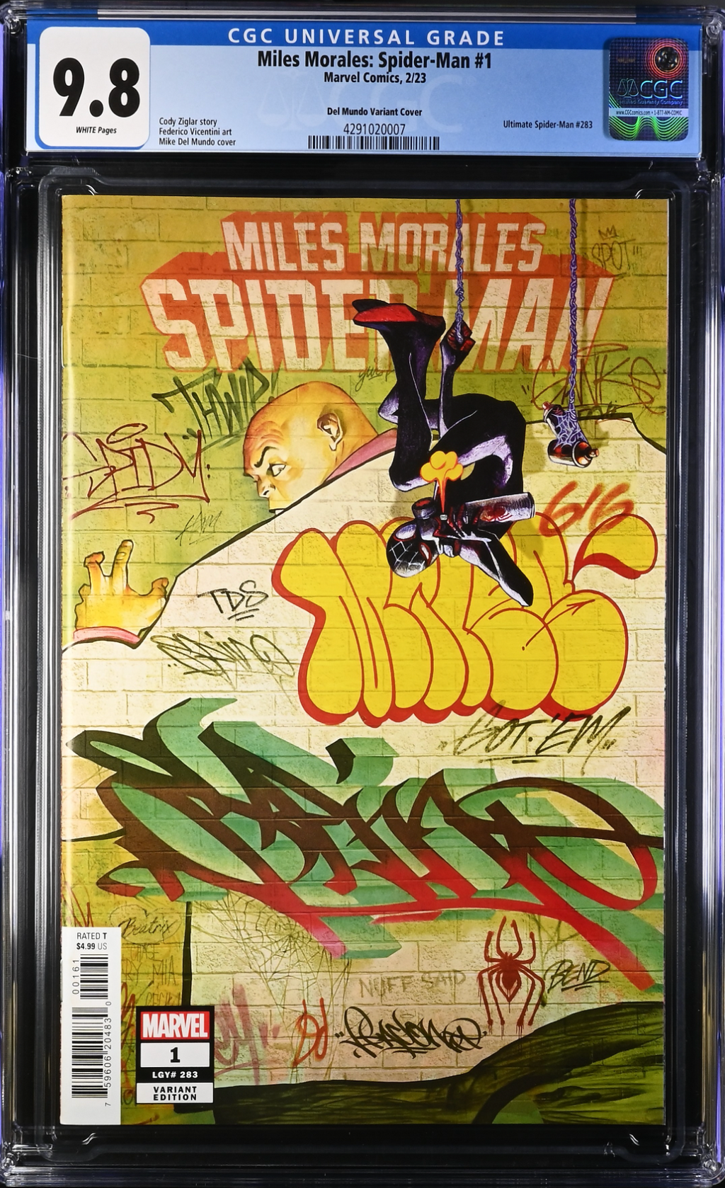 アメコミリーフ　Miles Morales:Spider-Man CGC 9.8 Miles Morales: Spider-Man #1 Graffiti Variant CGC 9.8