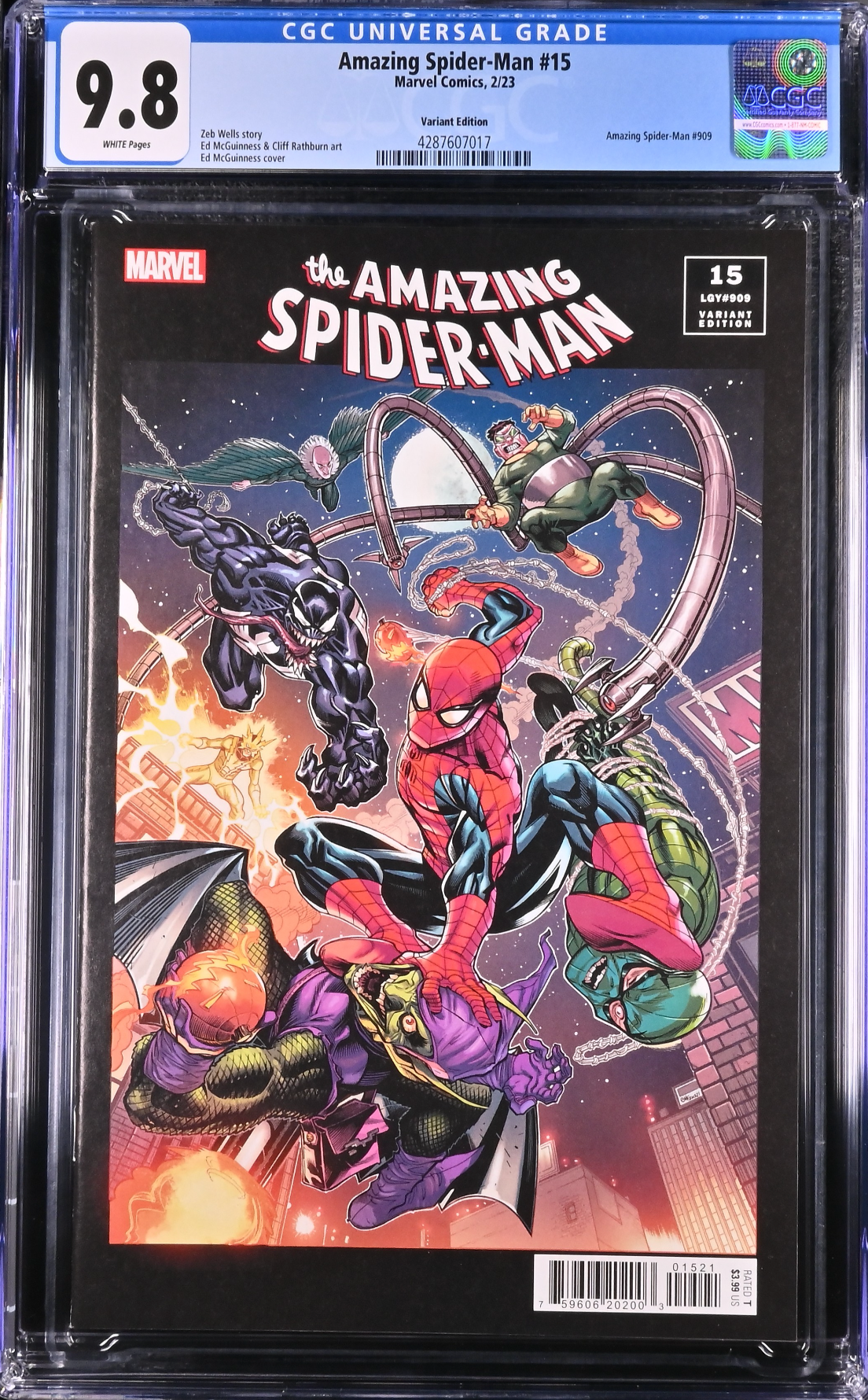 Amazing Spider-Man #15 McGuinness 1:10 Retailer Incentive Variant CGC 9.8