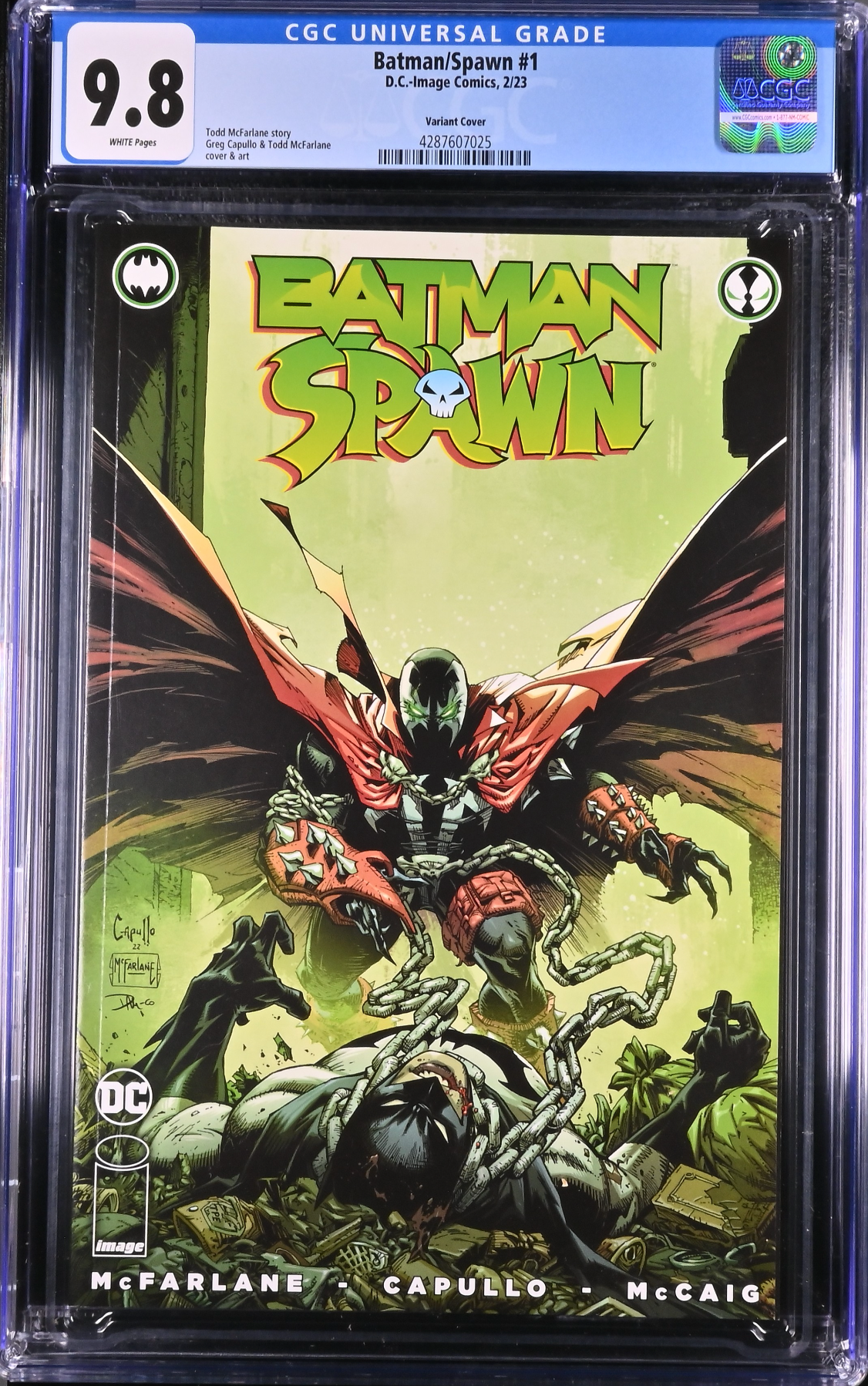 Batman Spawn #1 Cover B- Capullo & McFarlane "Spawn" CGC 9.8