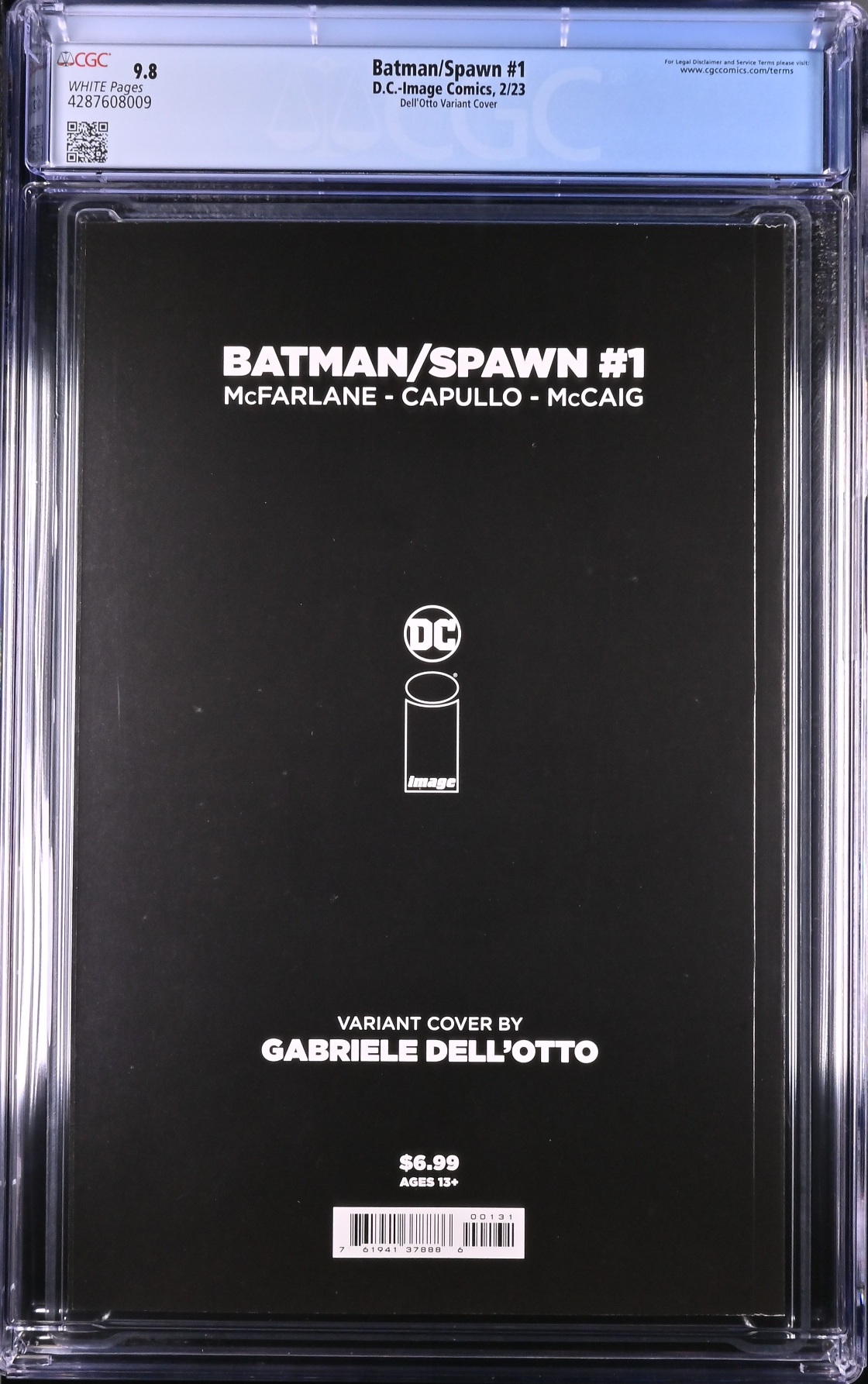 Batman Spawn #1 Cover C - Dell'Otto CGC 9.8