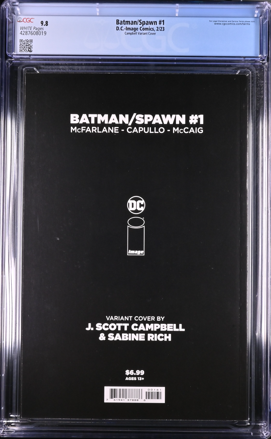 Batman Spawn #1 Cover F - Campbell CGC 9.8