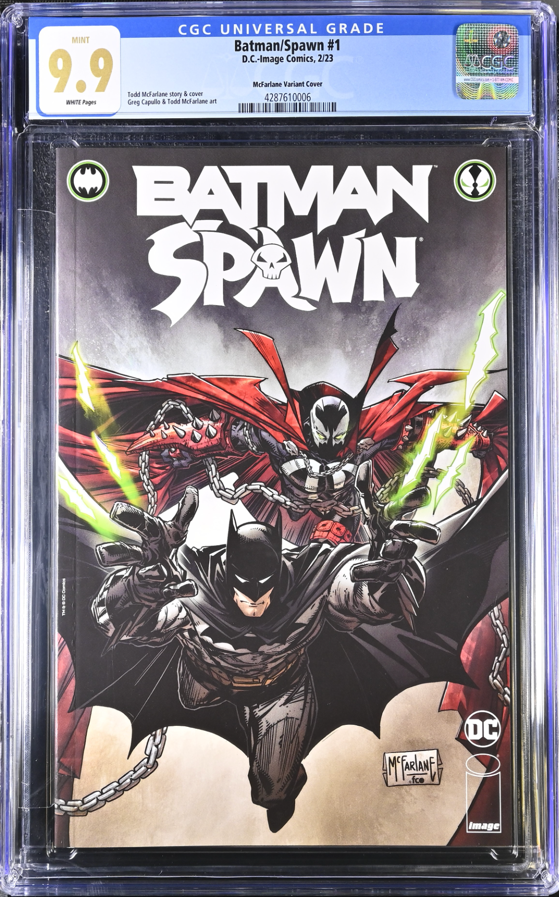 Batman Spawn #1 Cover T- McFarlane CGC 9.9