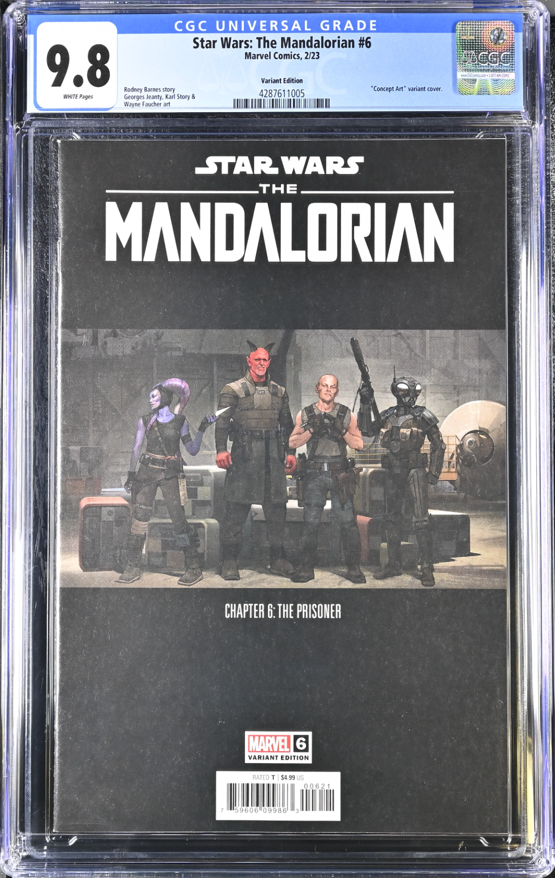 Star Wars: The Mandalorian #6 Concept Art Variant CGC 9.8