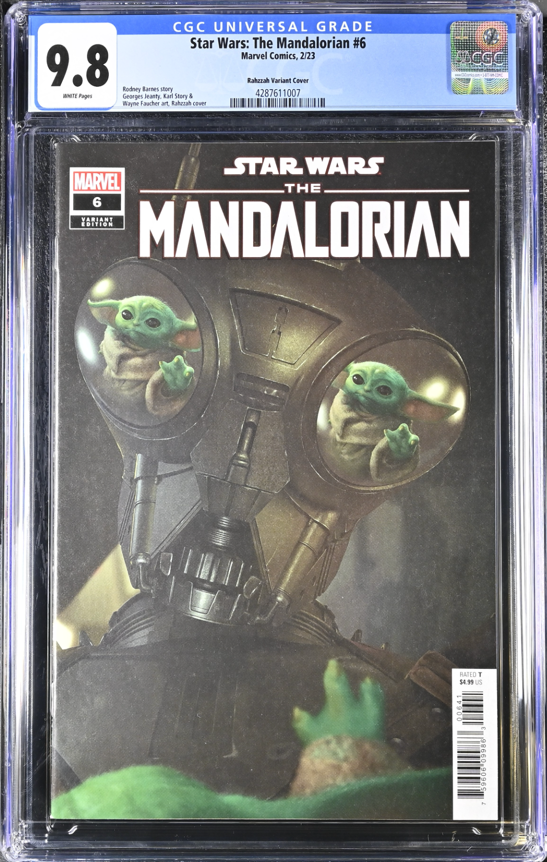 Star Wars: The Mandalorian #6 Rahzzah 1:50 Retailer Incentive Variant CGC 9.8
