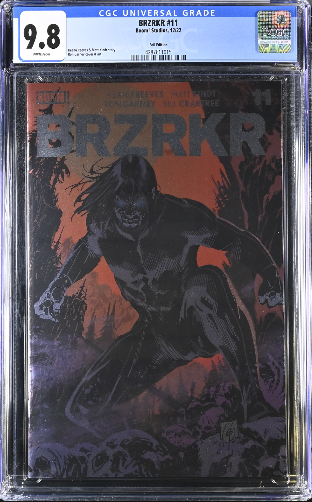 BRZRKR #11 Cover C Garney Foil Variant CGC 9.8 (Berzerker)