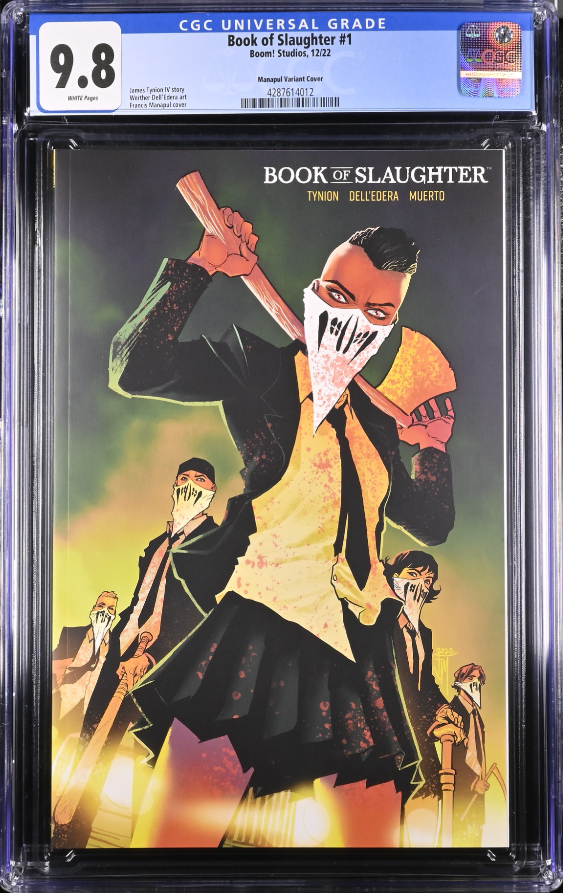 Book of Slaughter #1 Manapul Variant CGC 9.8