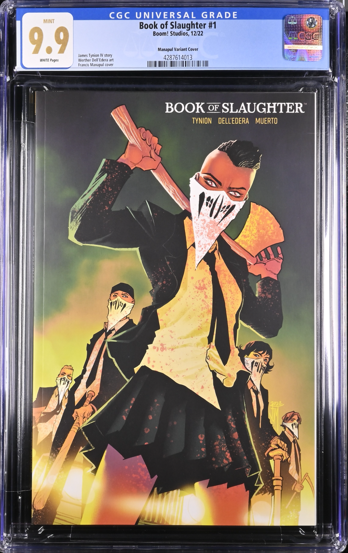 Book of Slaughter #1 Manapul Variant CGC 9.9