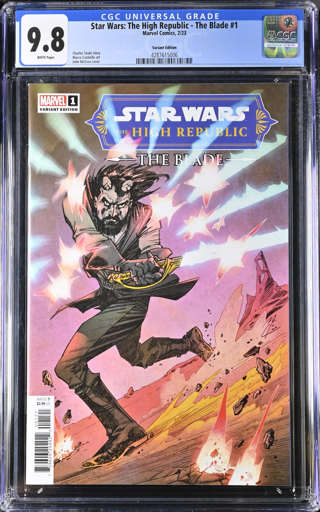 Star Wars: The High Republic - The Blade #1 McCrea Variant CGC 9.8