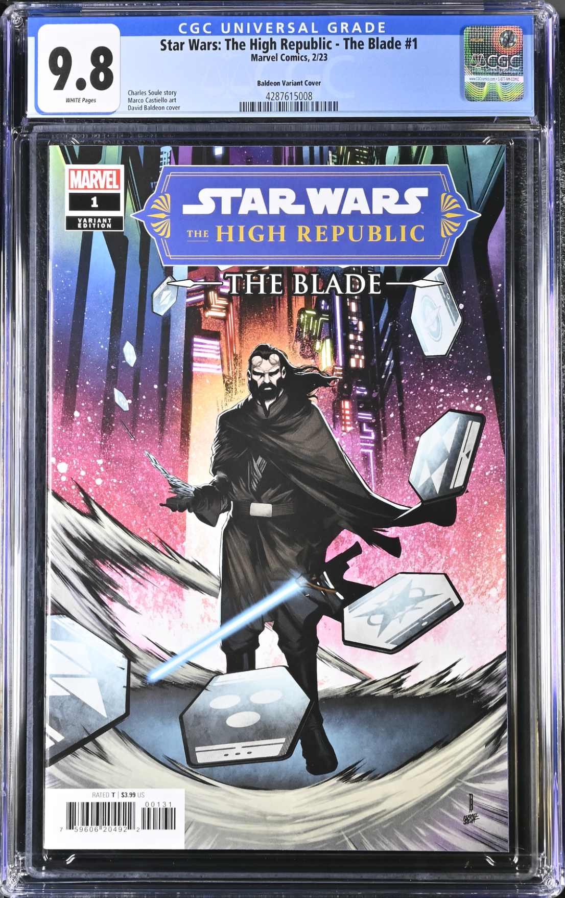 Star Wars: The High Republic - The Blade #1 Baldeon 1:25 Retailer Incentive Variant CGC 9.8