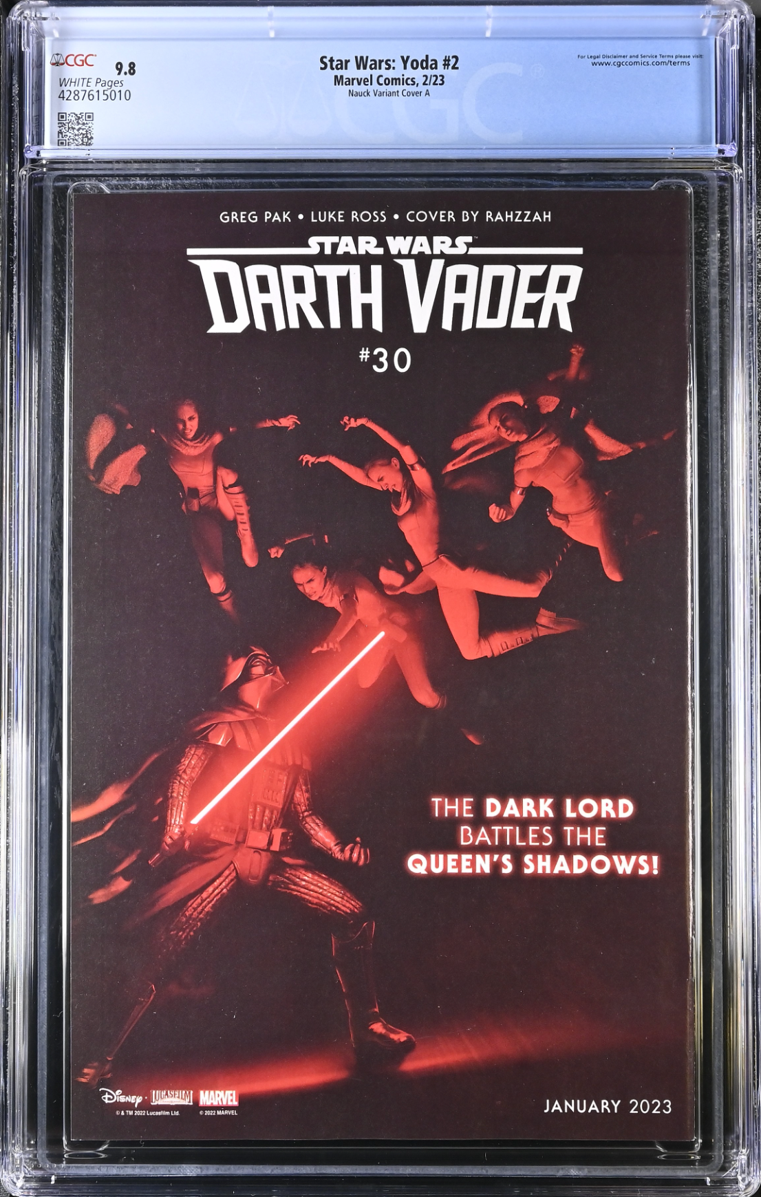 Star Wars: Yoda #2 Nauck Variant CGC 9.8