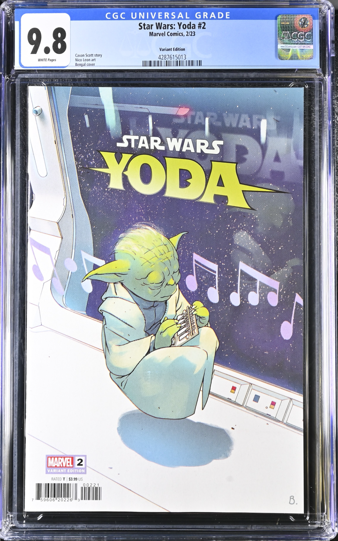 Star Wars: Yoda #2 Bengal 1:25 Retailer Incentive Variant CGC 9.8