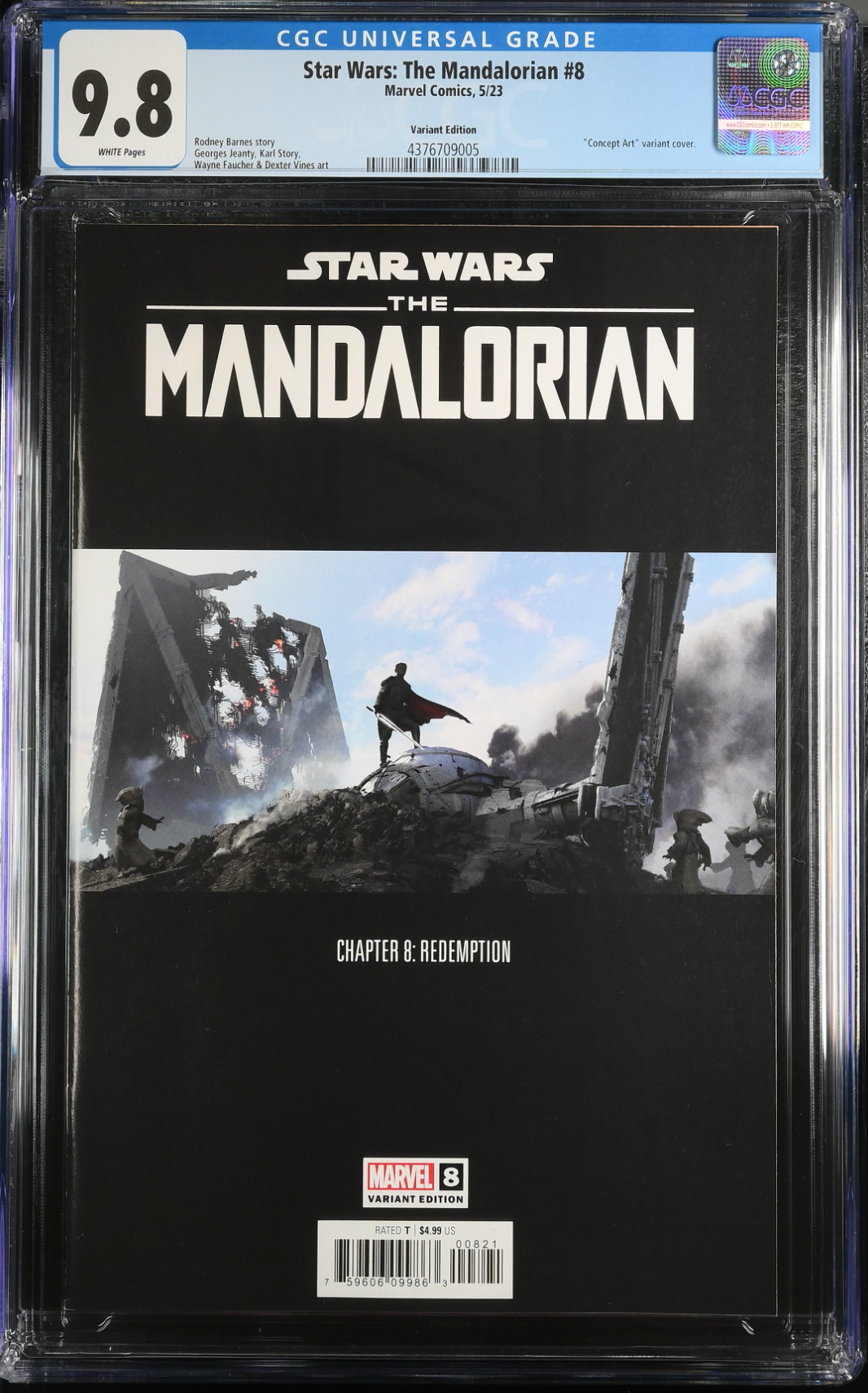 Star Wars: The Mandalorian #8 Concept Art Variant CGC 9.8