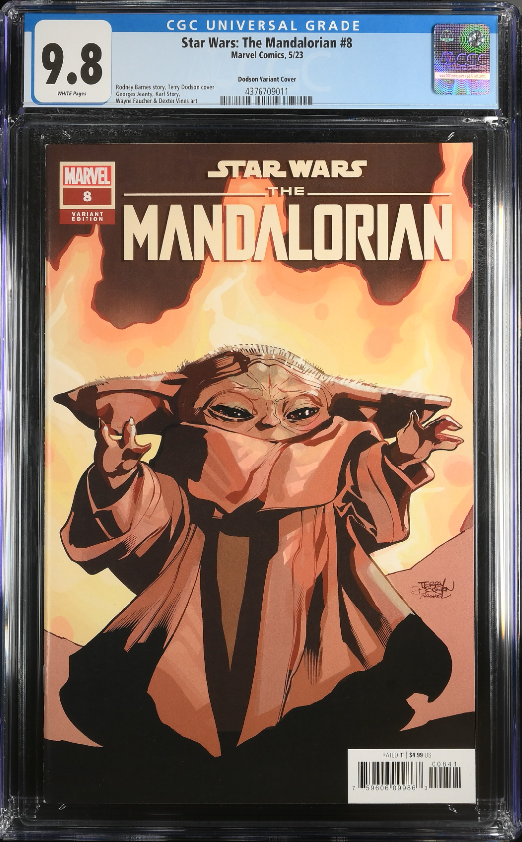 Star Wars: The Mandalorian #8 Dodson 1:50 Retailer Incentive Variant CGC 9.8