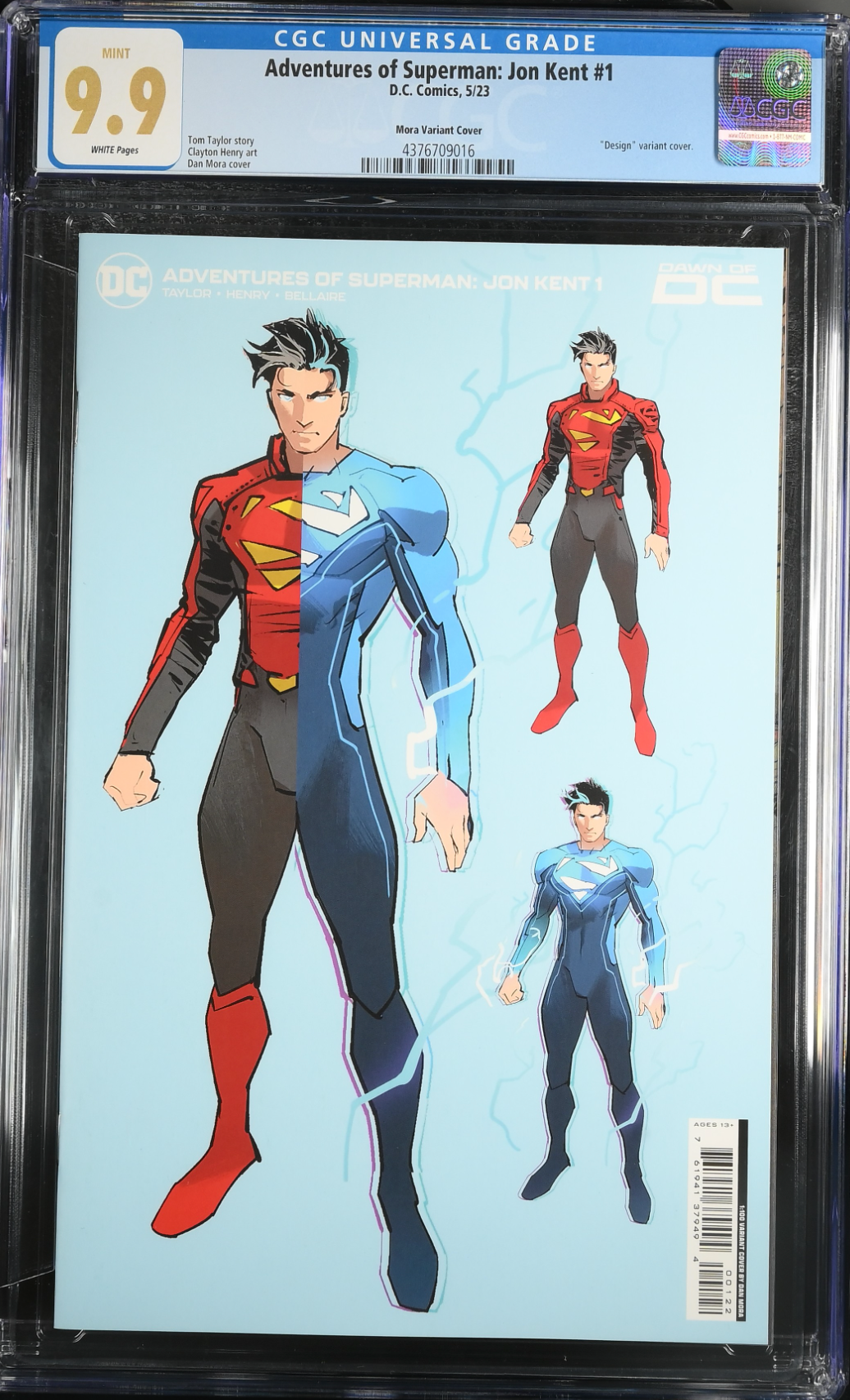 Adventures of Superman: Jon Kent #1 Mora 1:100 Retailer Incentive Variant CGC 9.9