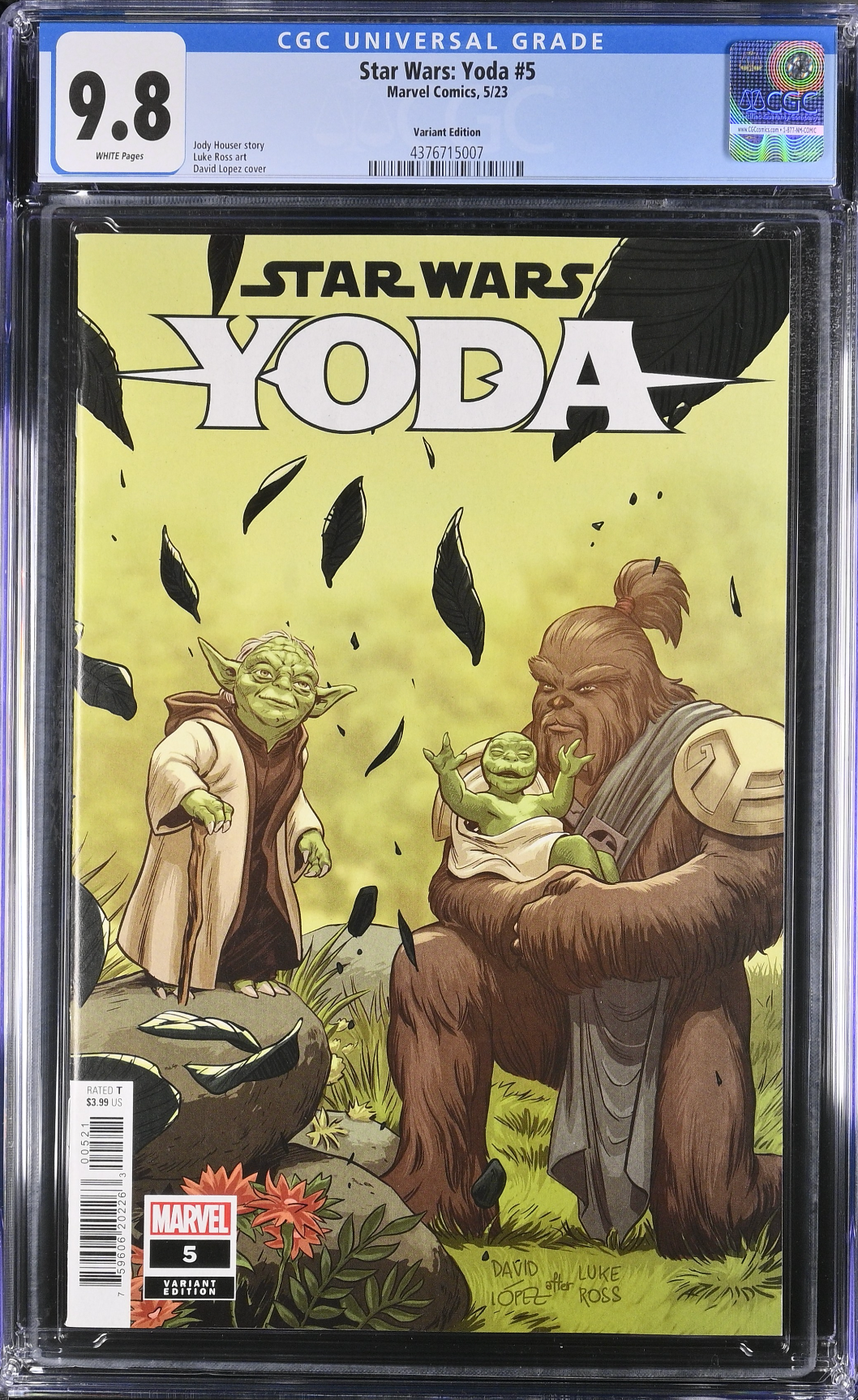 Star Wars: Yoda #5 Lopez 1:25 Retailer Incentive Variant CGC 9.8