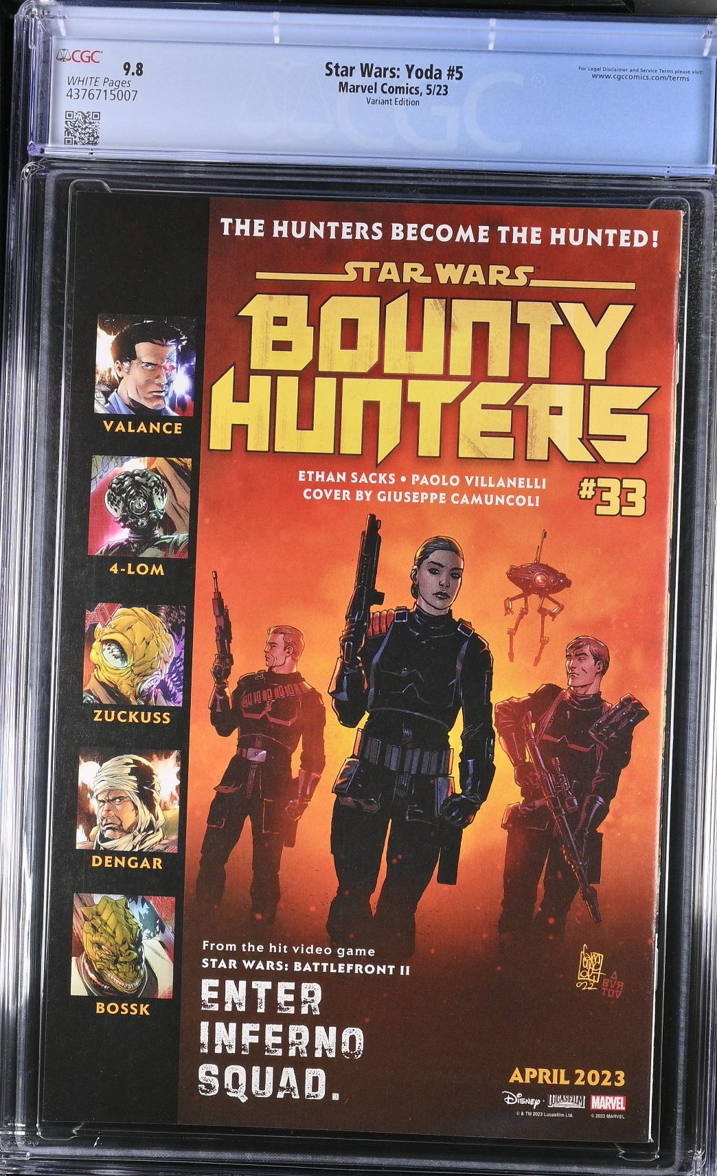 Star Wars: Yoda #5 Lopez 1:25 Retailer Incentive Variant CGC 9.8