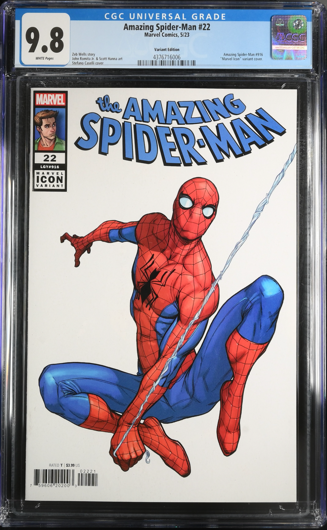Amazing Spider-Man #22 Caselli Variant CGC 9.8