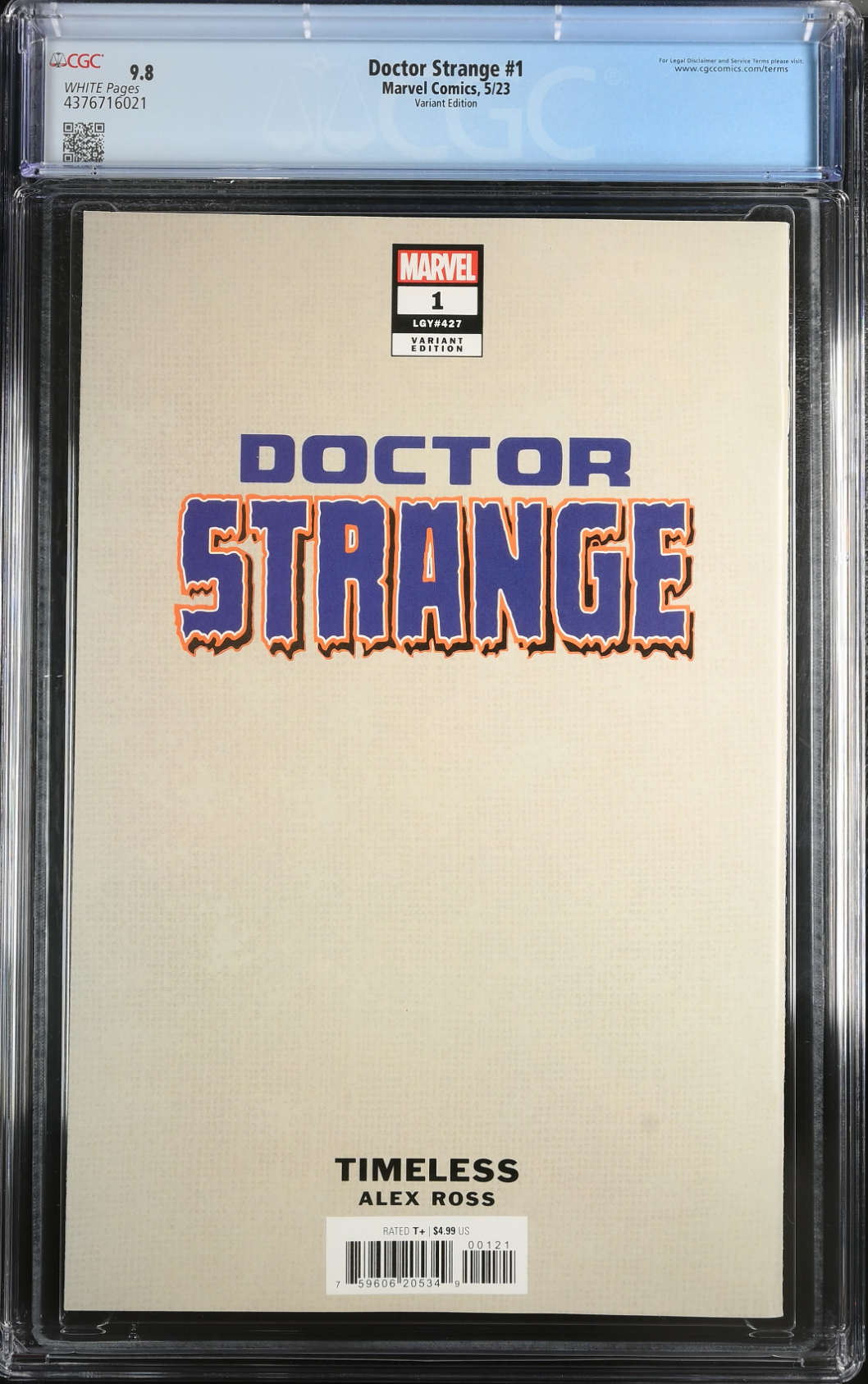 Doctor Strange #1 Alex Ross Dormammu "Timeless" Variant CGC 9.8