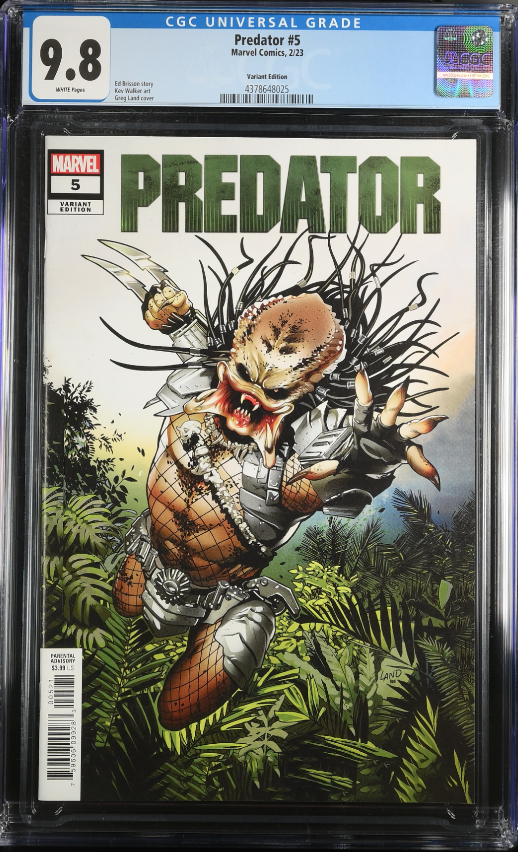 Predator #5 Land Variant CGC 9.8