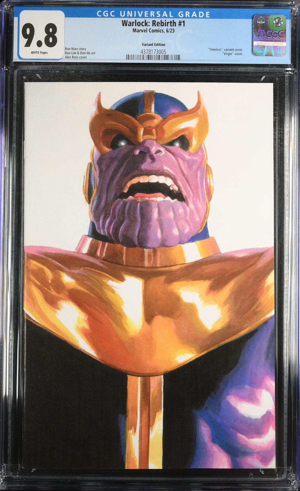 Warlock: Rebirth #1 Alex Ross Thanos "Timeless" Variant CGC 9.8