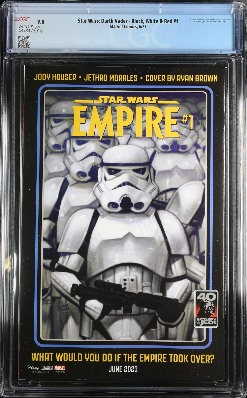 Star Wars: Darth Vader - Black, White & Red #1 CGC 9.8