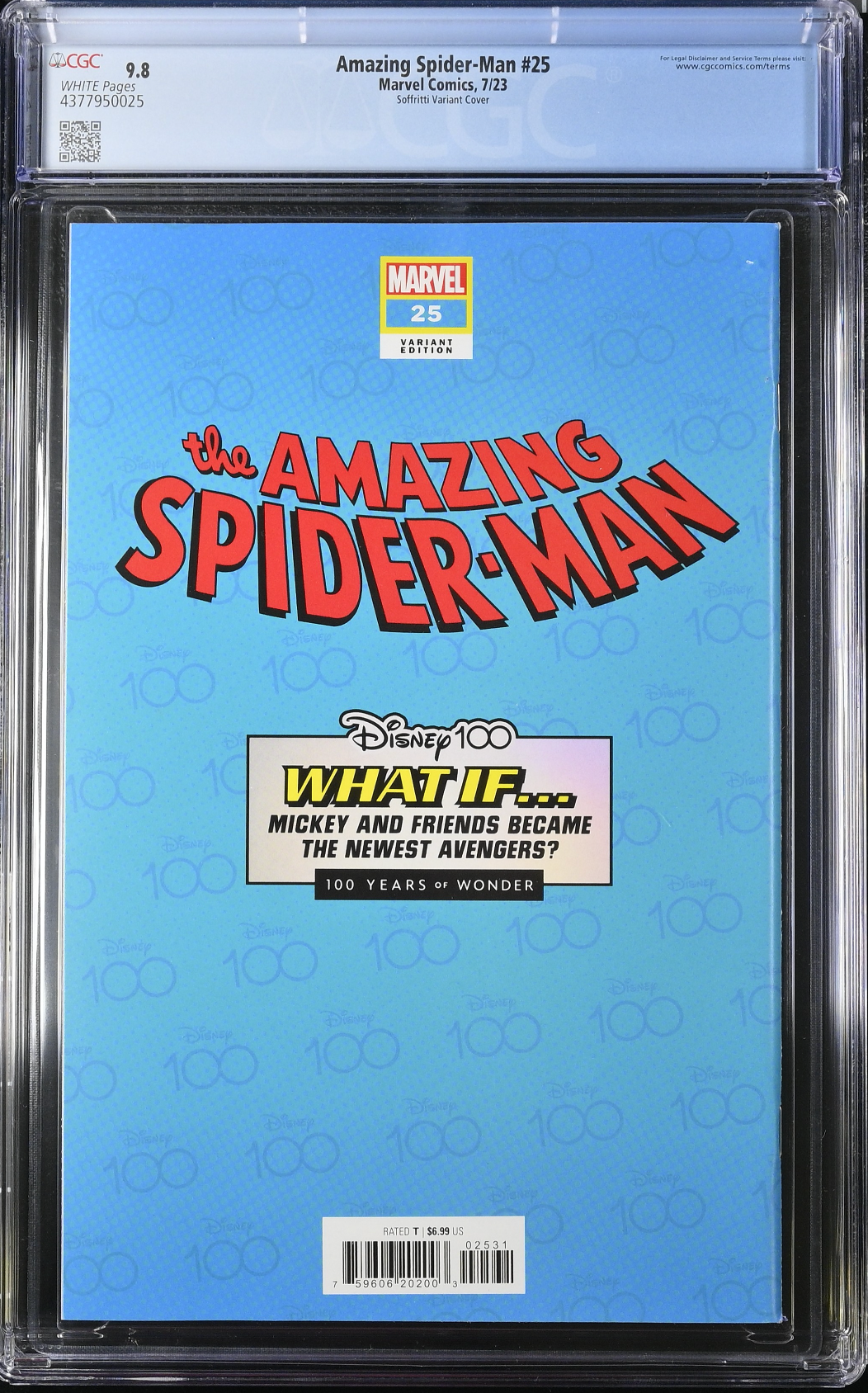 Amazing Spider-Man #25 Disney 100 Variant CGC 9.8