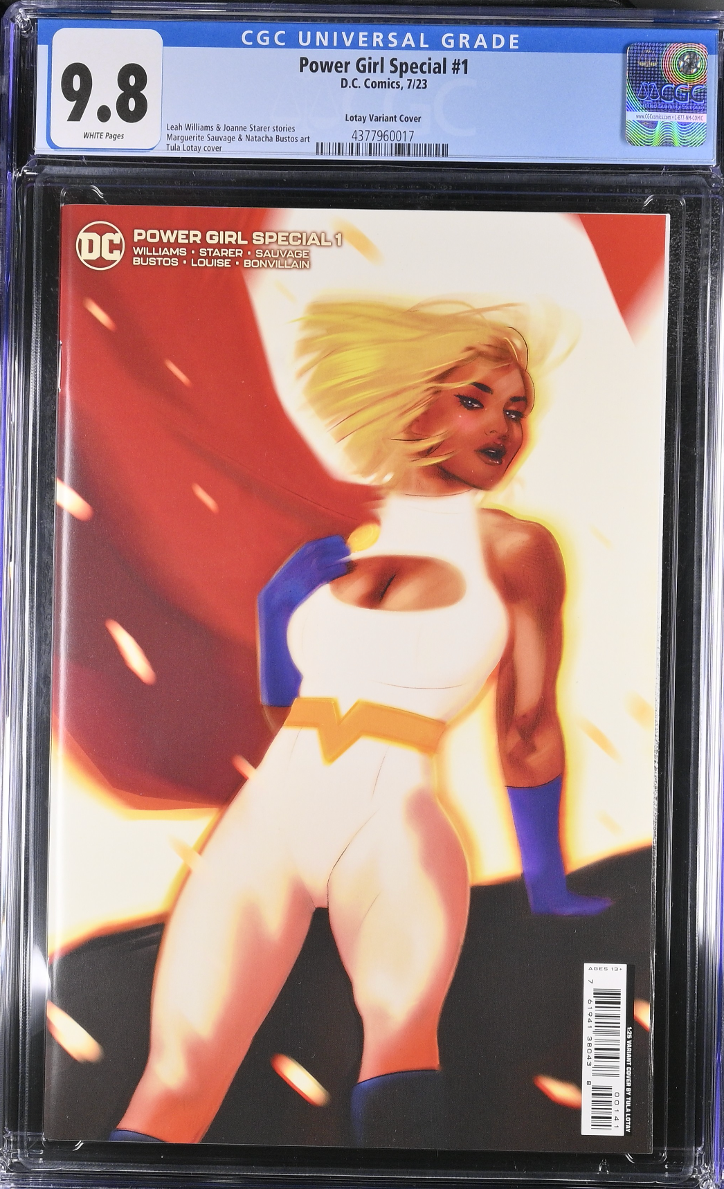 Power Girl Special #1 Lotay 1:25 Retailer incentive Variant CGC 9.8