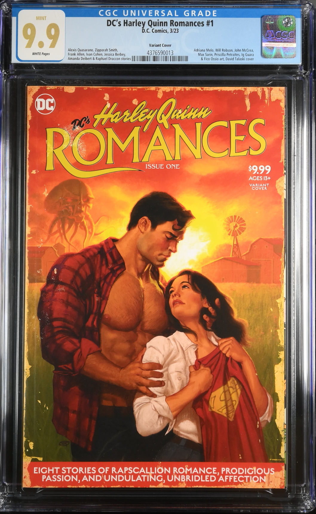 DC's Harley Quinn Romances #1 Variant CGC 9.9