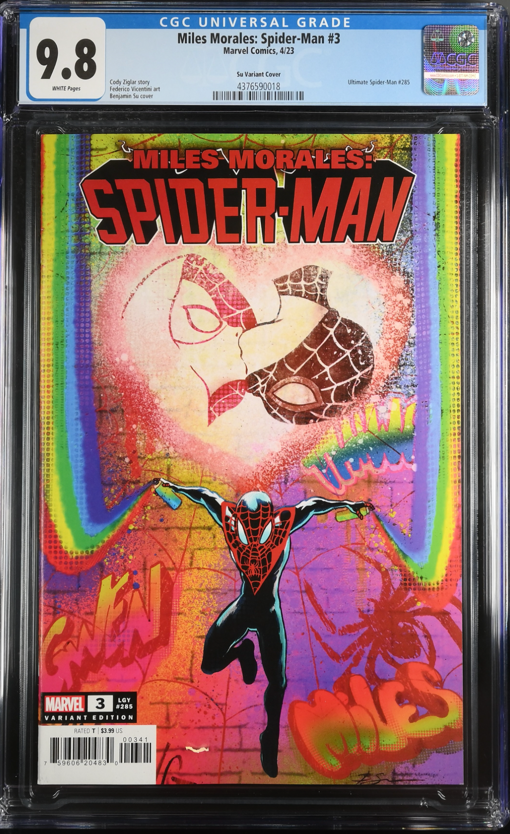 Miles Morales: Spider-Man #3 Graffiti Variant CGC 9.8