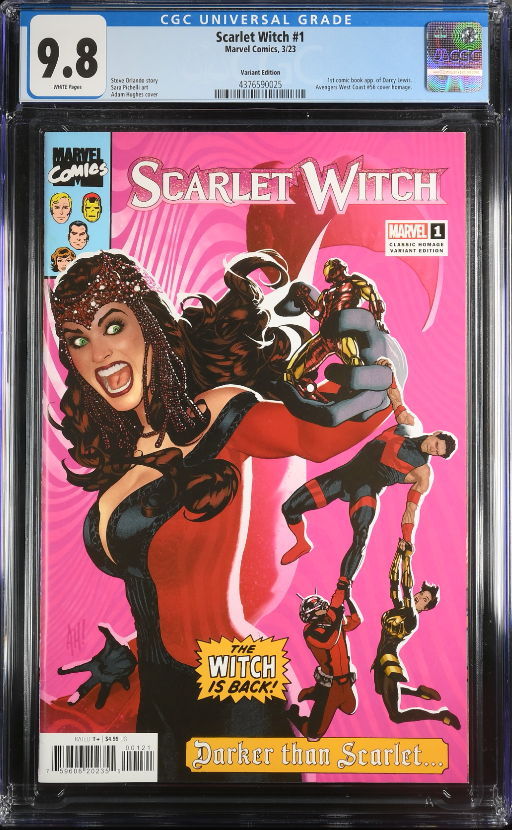 Scarlet Witch #1 Hughes Variant CGC 9.8