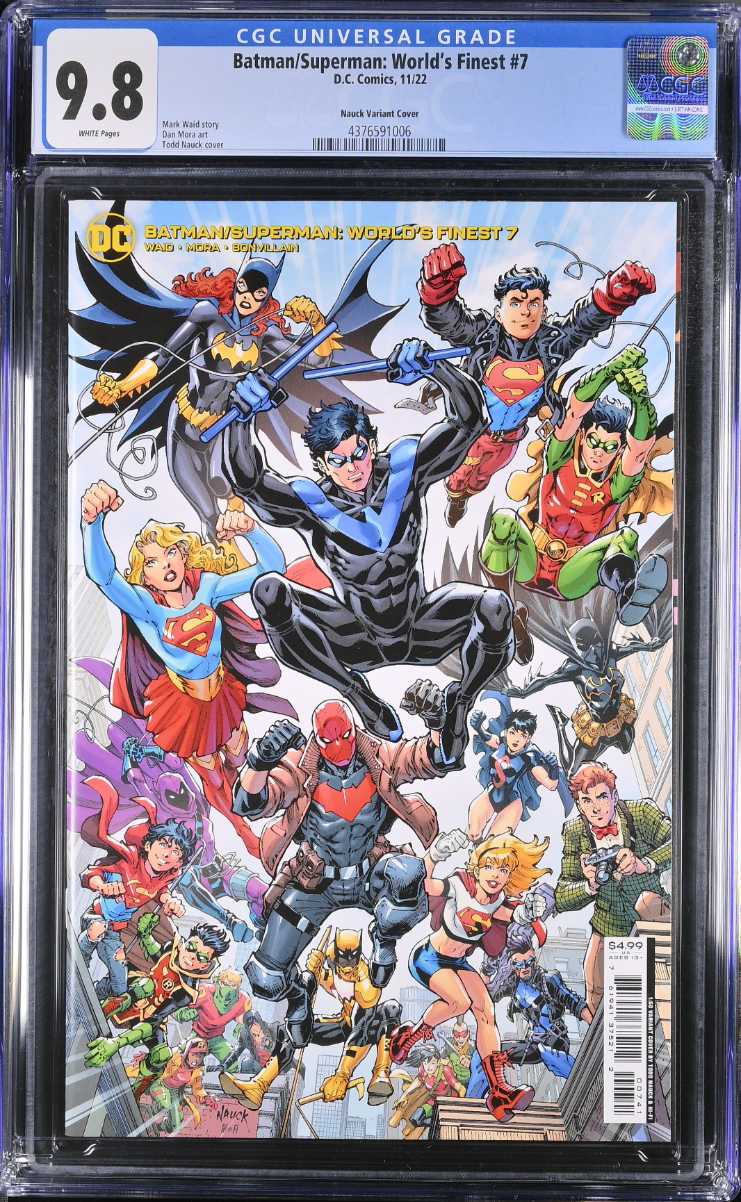 Batman/Superman: World's Finest #7 Nauck 1:50 Retailer Incentive Variant CGC 9.8